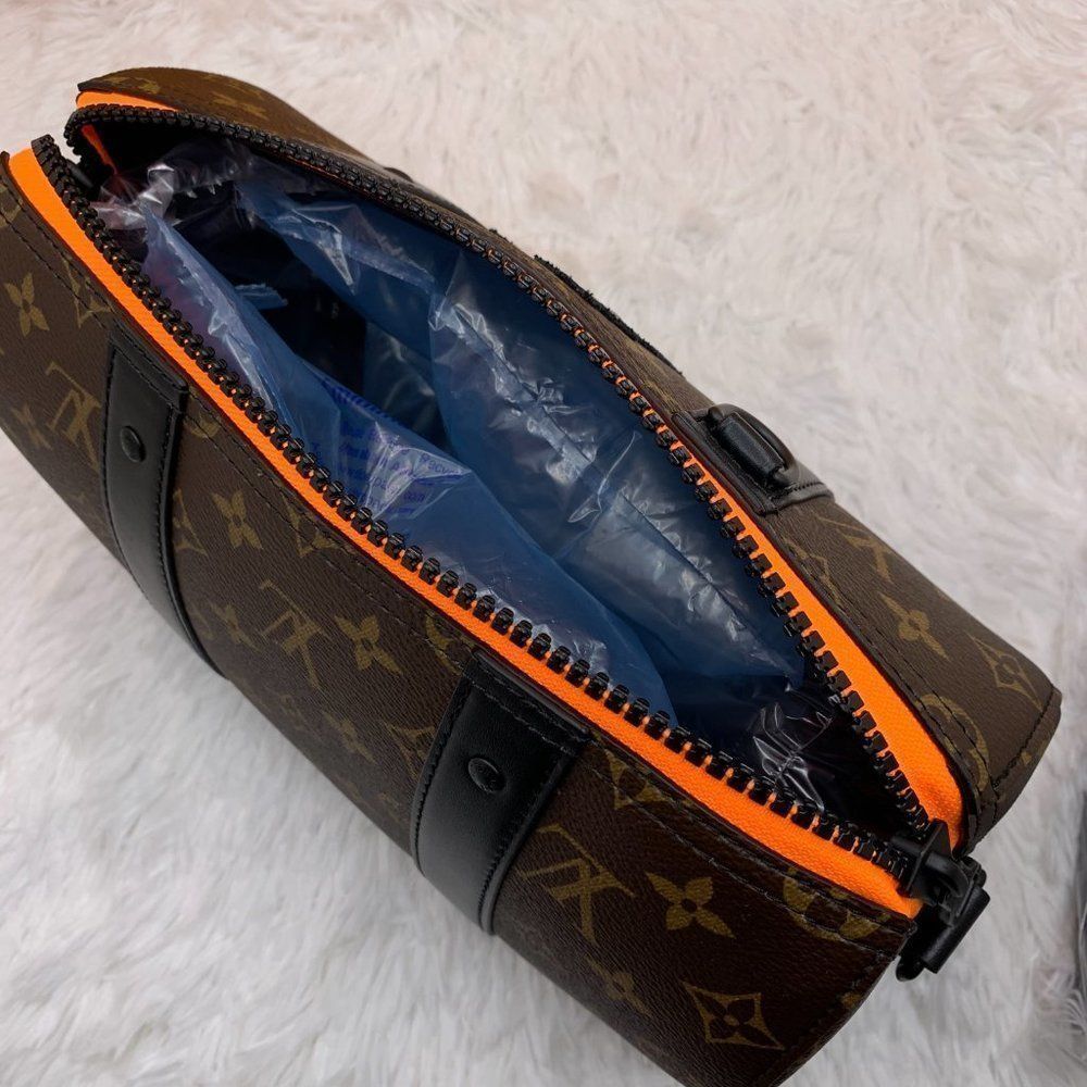 Louis Vuitton City Keepall Leather checkered bag Virgil Abloh Zoom with Friends - Picture 9 of 13
